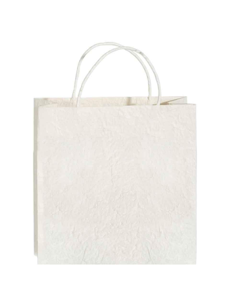 Bolsas para regalo Will, 3 uds., Papel, Blanco, crema, An 12 x Al 12 cm