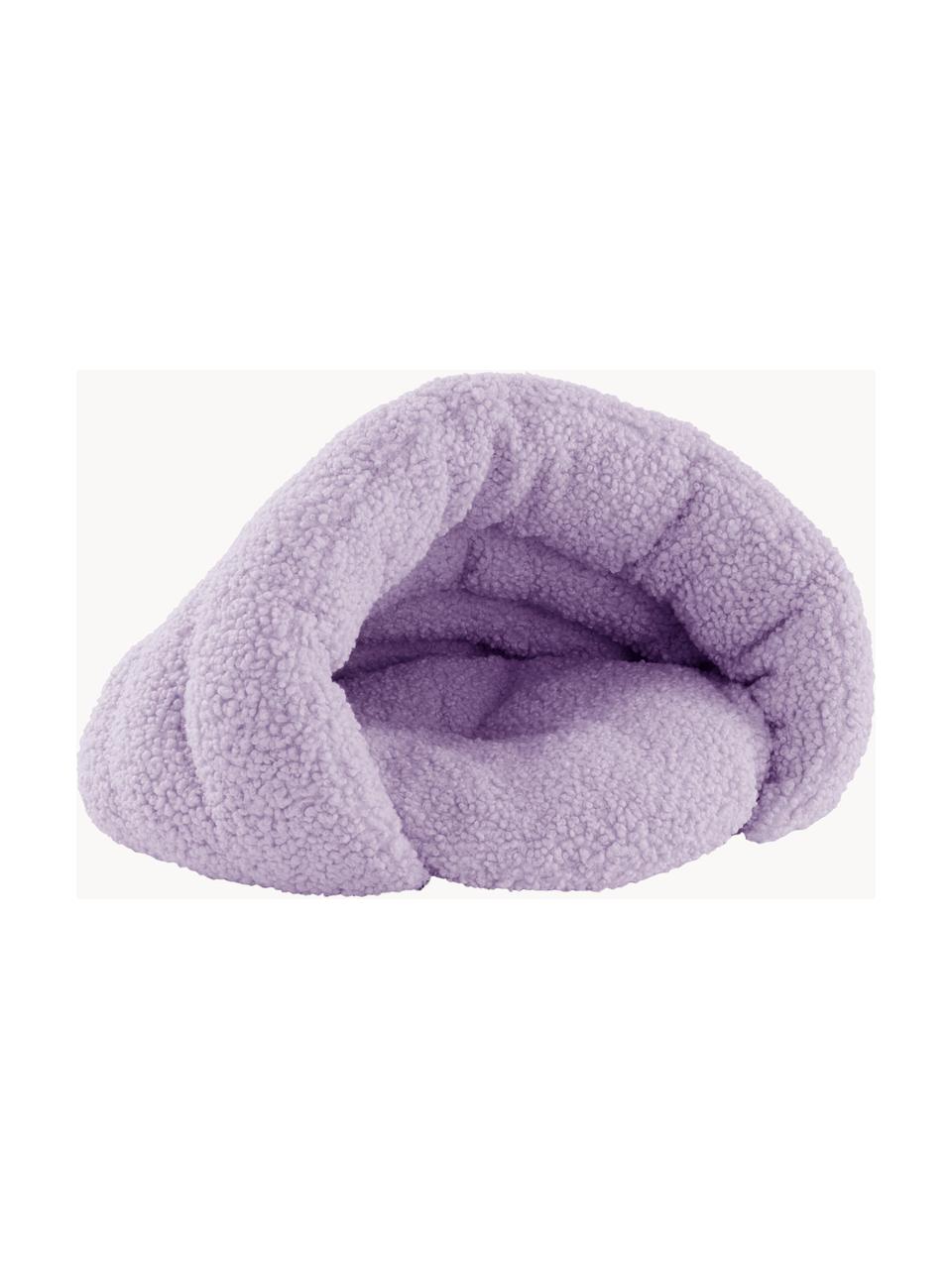 Huisdierbed Teddy, Bekleding: teddy (100% polyester), Lavendel, B 58 x D 43 cm