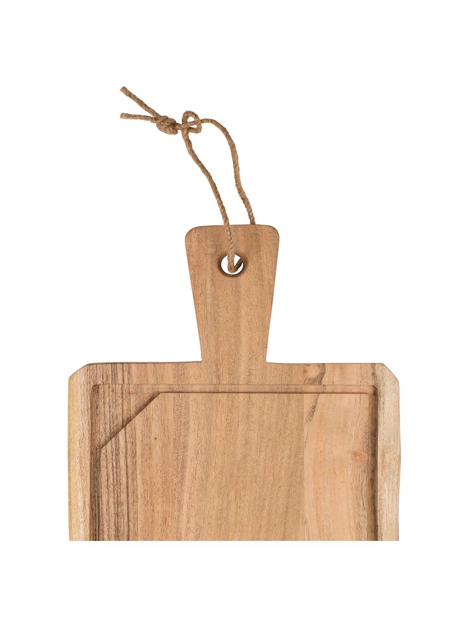 Tabla de cortar grande de madera de acacia Albert, Madera de acacia, Madera de acacia, L 60 x An 23 cm