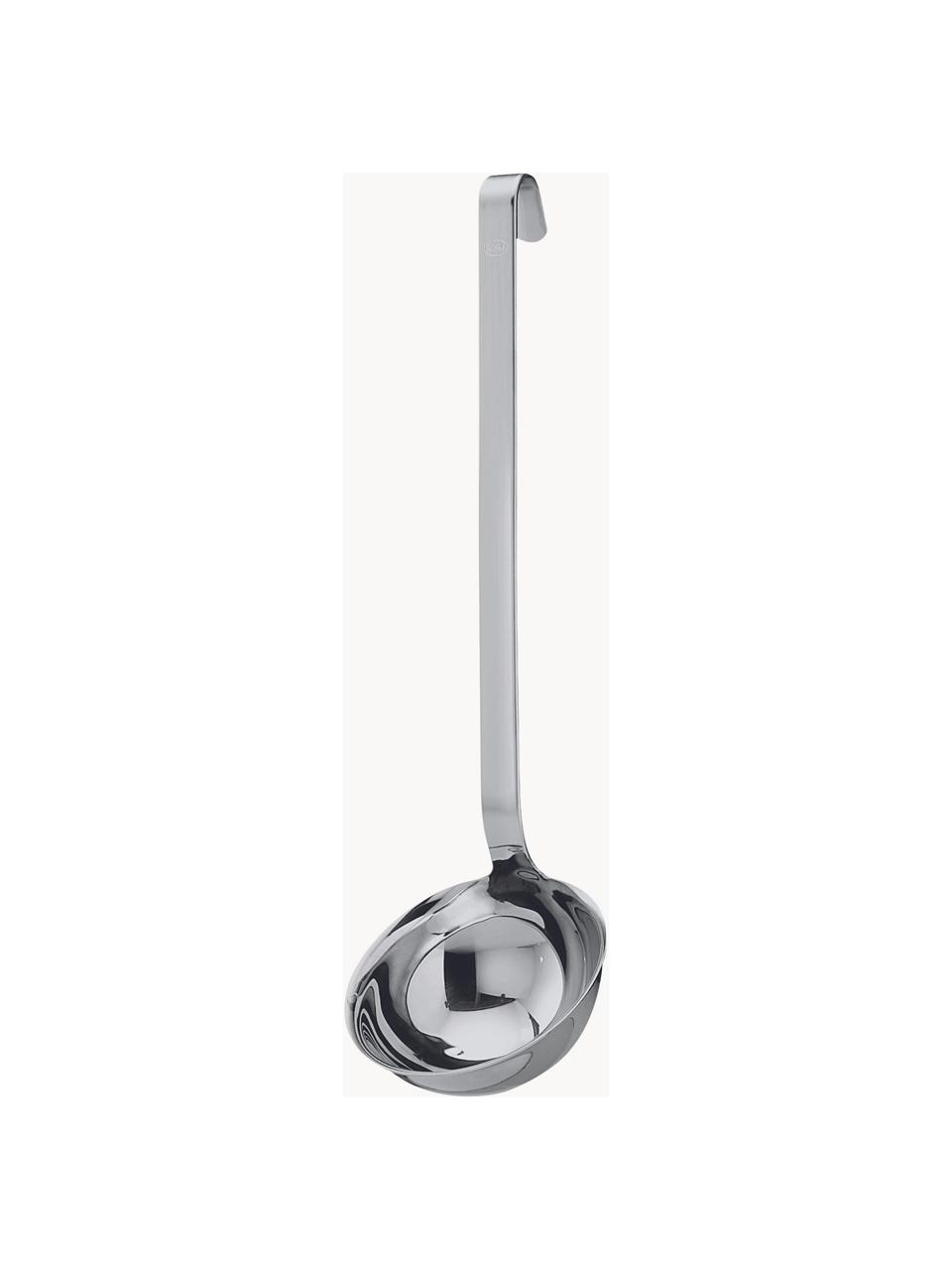 Mestolo in acciaio inox con gancio Hook, Acciaio inossidabile 18/10, Argentato opaco, Lung. 30 cm