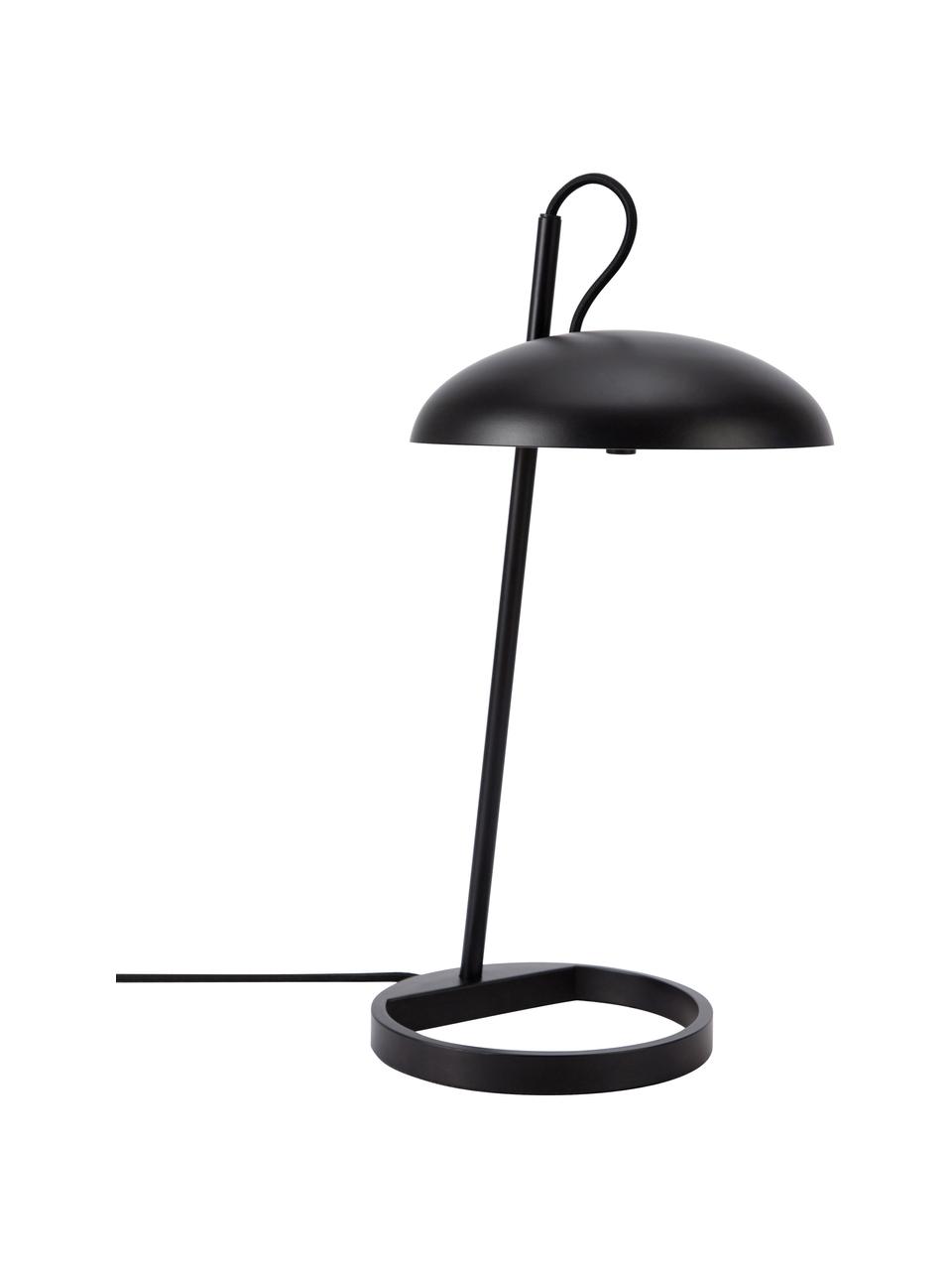 Lampada da tavolo Versale, Disco diffusore: plastica, Nero, Ø 22 x Alt. 45 cm