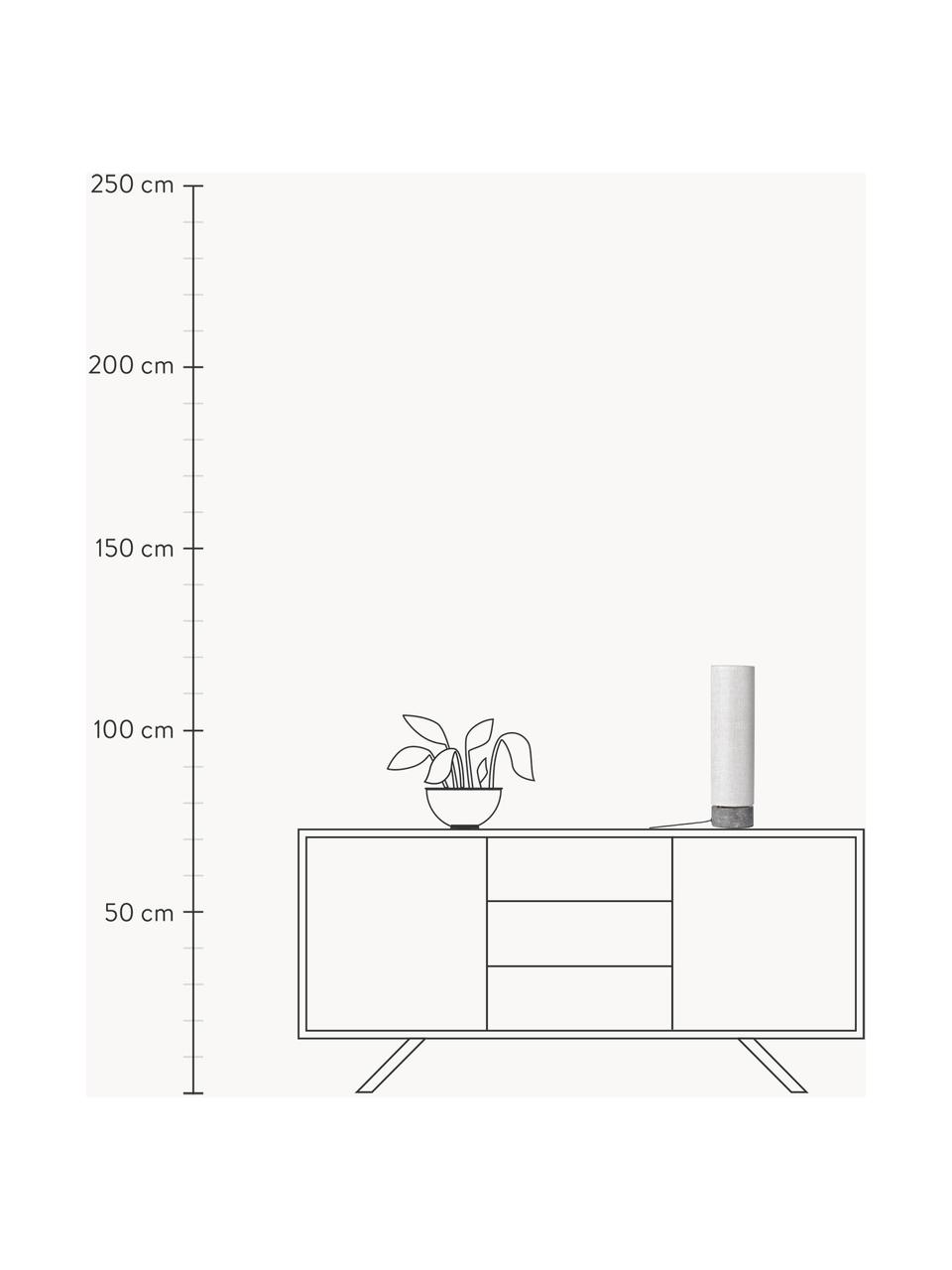 Stmívatelná stojací LED lampa s mramorovou podstavou Unbound, v různých velikostech, Světle šedá, mramorovaná tmavě šedá, V 120 cm