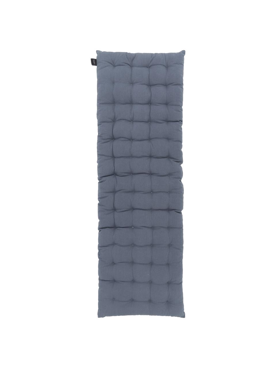 Matelas pour banc bleu navy Gavema, Bleu, larg. 40 x long. 120 cm