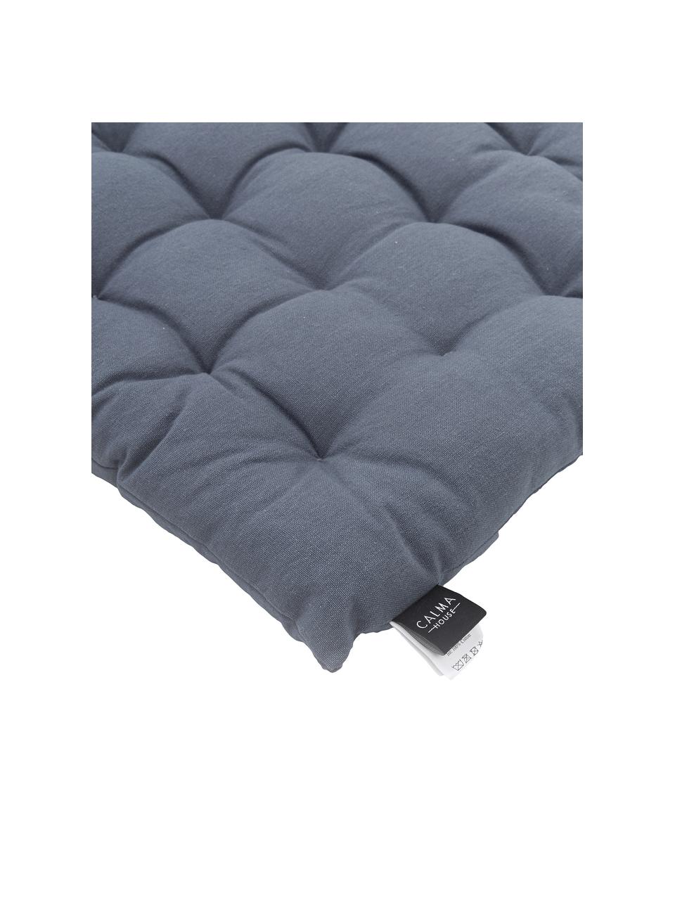 Matelas pour banc bleu navy Gavema, Bleu, larg. 40 x long. 120 cm