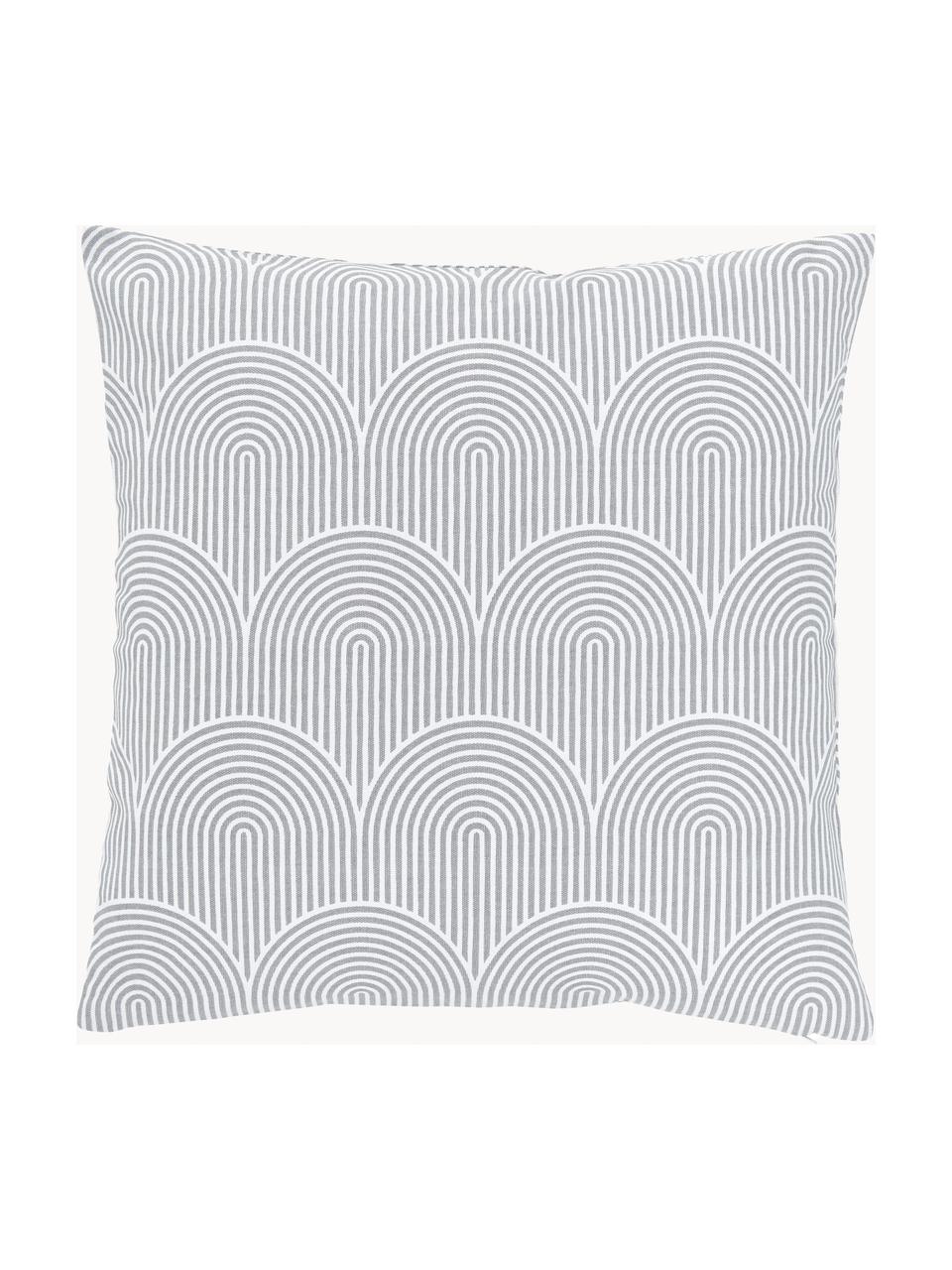 Housse de coussin 45x45 Arc, 100 % coton, Gris, larg. 45 x long. 45 cm