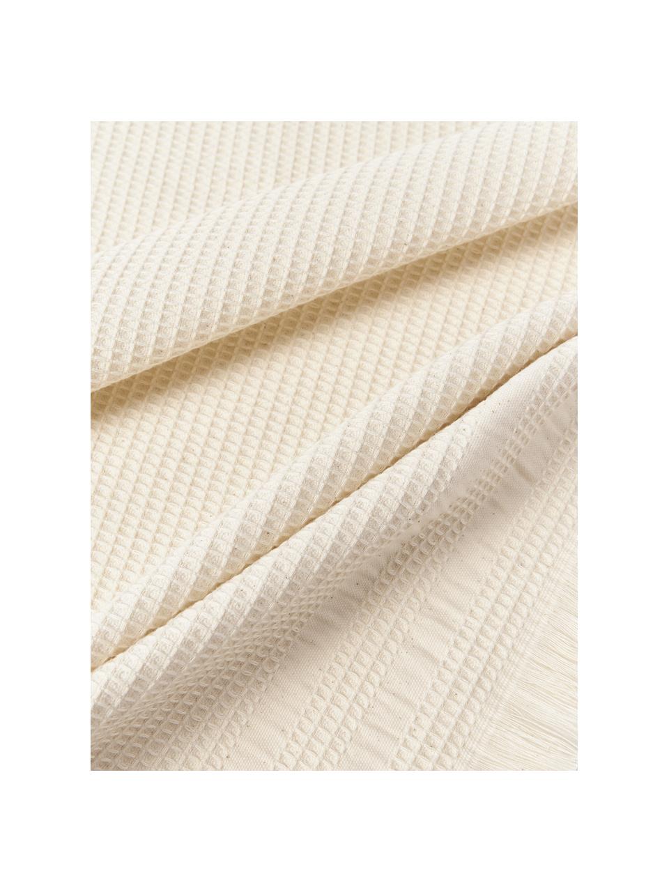 Súprava uterákov s vaflovou štruktúrou Yara, 3 ks, Svetlobéžová, 3-dielna súprava (uterák na ruky pre hostí, uterák na ruky, osuška)