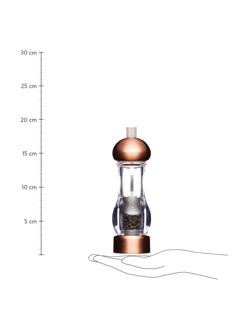 Mlýnek na pepř Master, Kartáčovaná měď, Ø 6 cm, V 19 cm