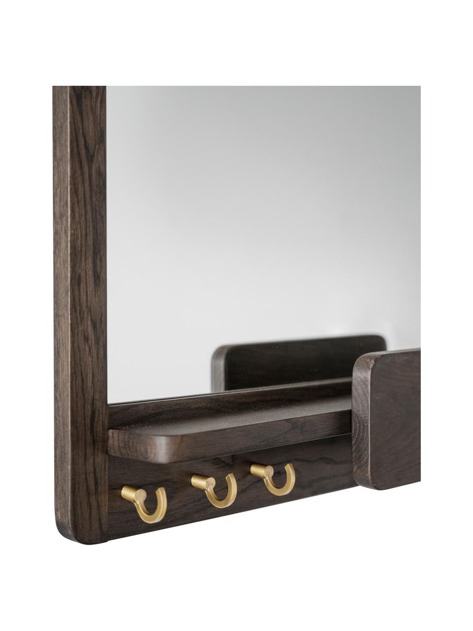 Miroir mural en chêne Inverness, Chêne, larg. 45 x haut. 60 cm