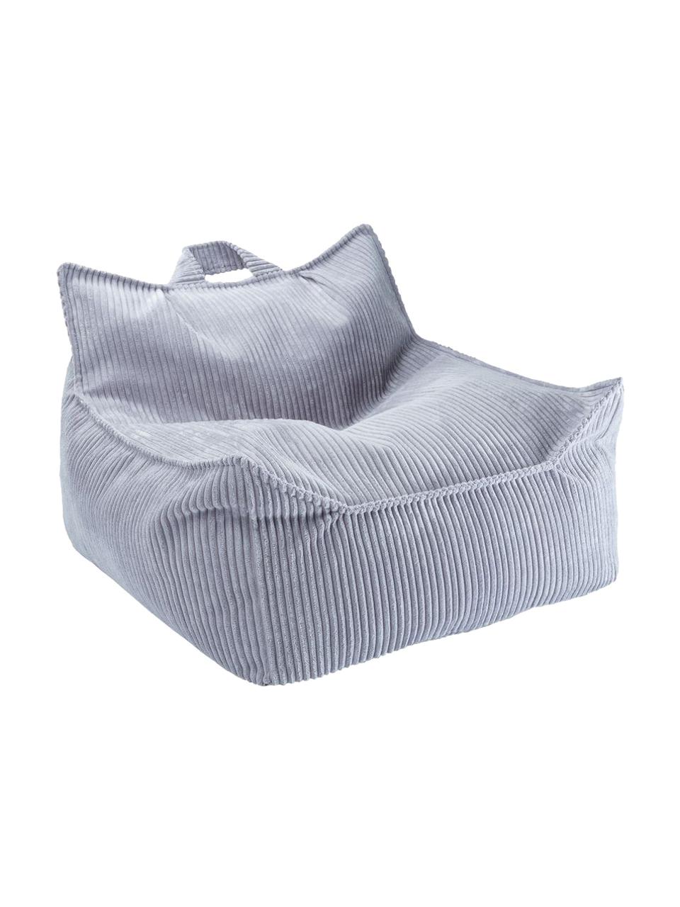 Kinder-Sitzsack Sugar aus Cord, Bezug: Cord (100 % Polyester), Cord Lila, B 70 x T 80 cm