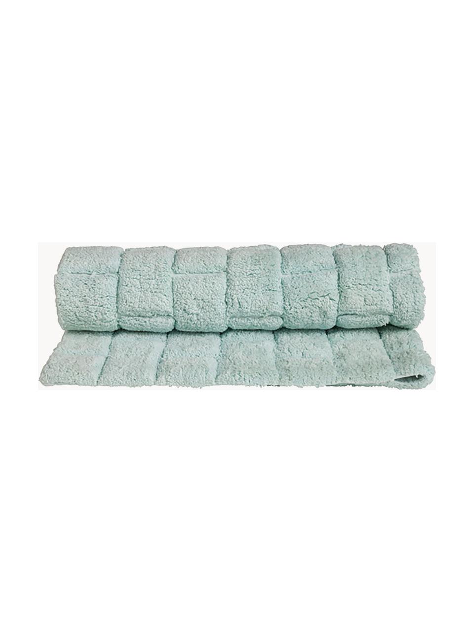 Tappeto da bagno morbido Metro, 100% cotone
Qualità resistente, 1900 g/m², Verde menta, Larg. 60 x Lung. 90 cm