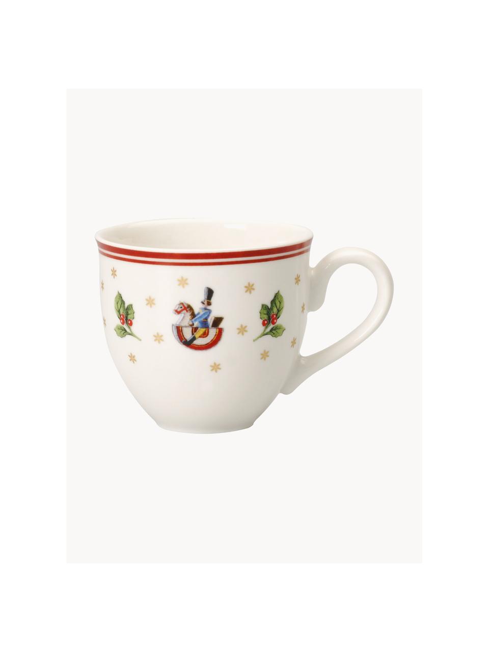 Porcelánové šálky na espresso Toy's Delight, 6 ks, Prémiový porcelán, Tlumeně bílá, červená, více barev, Š 9 cm, V 6 cm, 100 ml