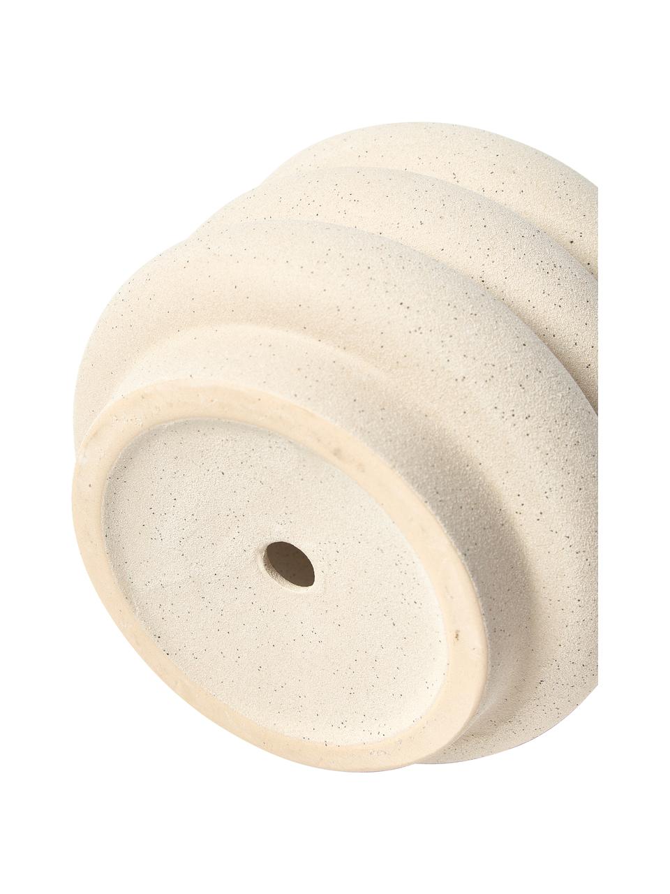 Macetero Rudi, Gres, Beige, Ø 19 x Al 16 cm