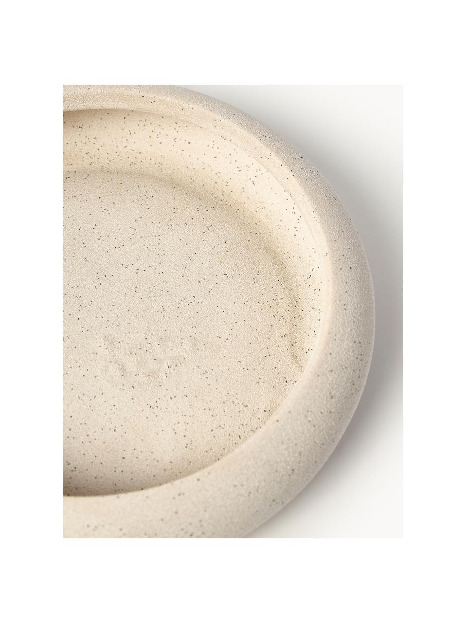 Portavaso piccolo in gres Rudi, alt. 16 cm, Gres, Beige chiaro, Ø 19 x Alt. 16 cm