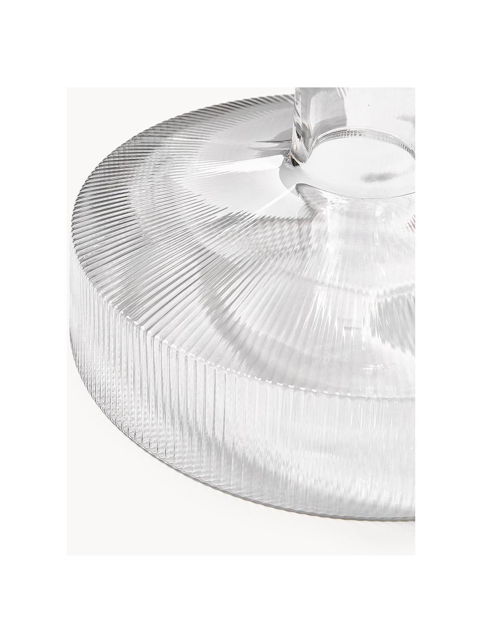 Décanteur strié soufflé bouche Ripple, 1,1 L, Verre, soufflé bouche, Transparent, haute brillance, 1,1 L