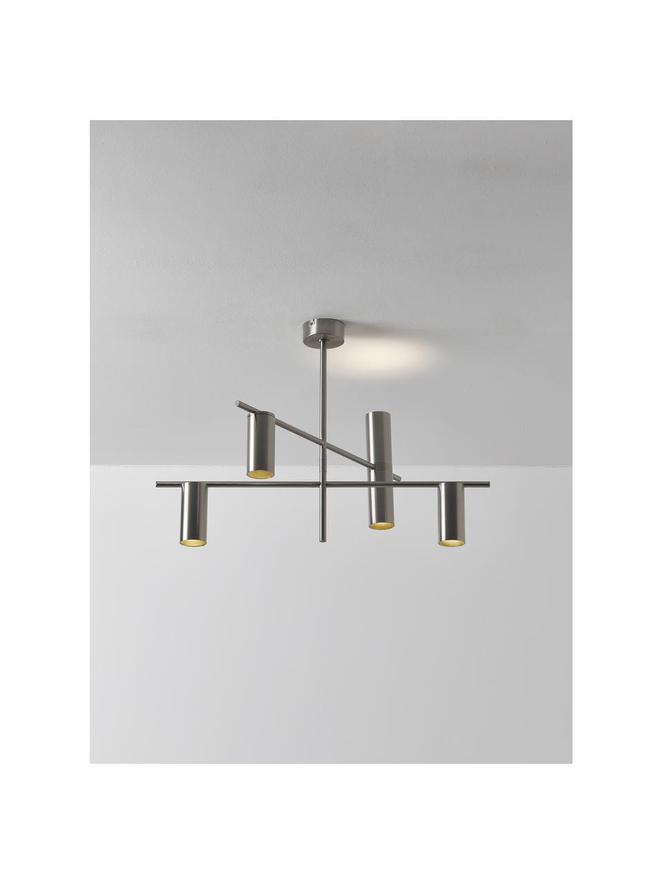 Lampada da soffitto Cassandra, Argentato, Larg. 70 x Alt. 49 cm