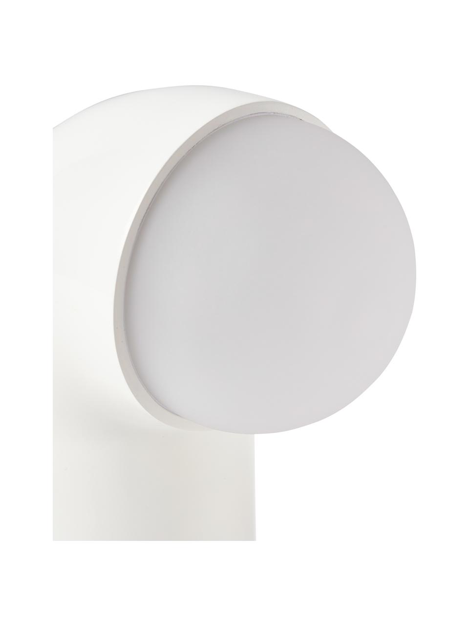 Tafellamp Memphis in crèmewit, Polyresin, Wit, B 11 x H 26 cm