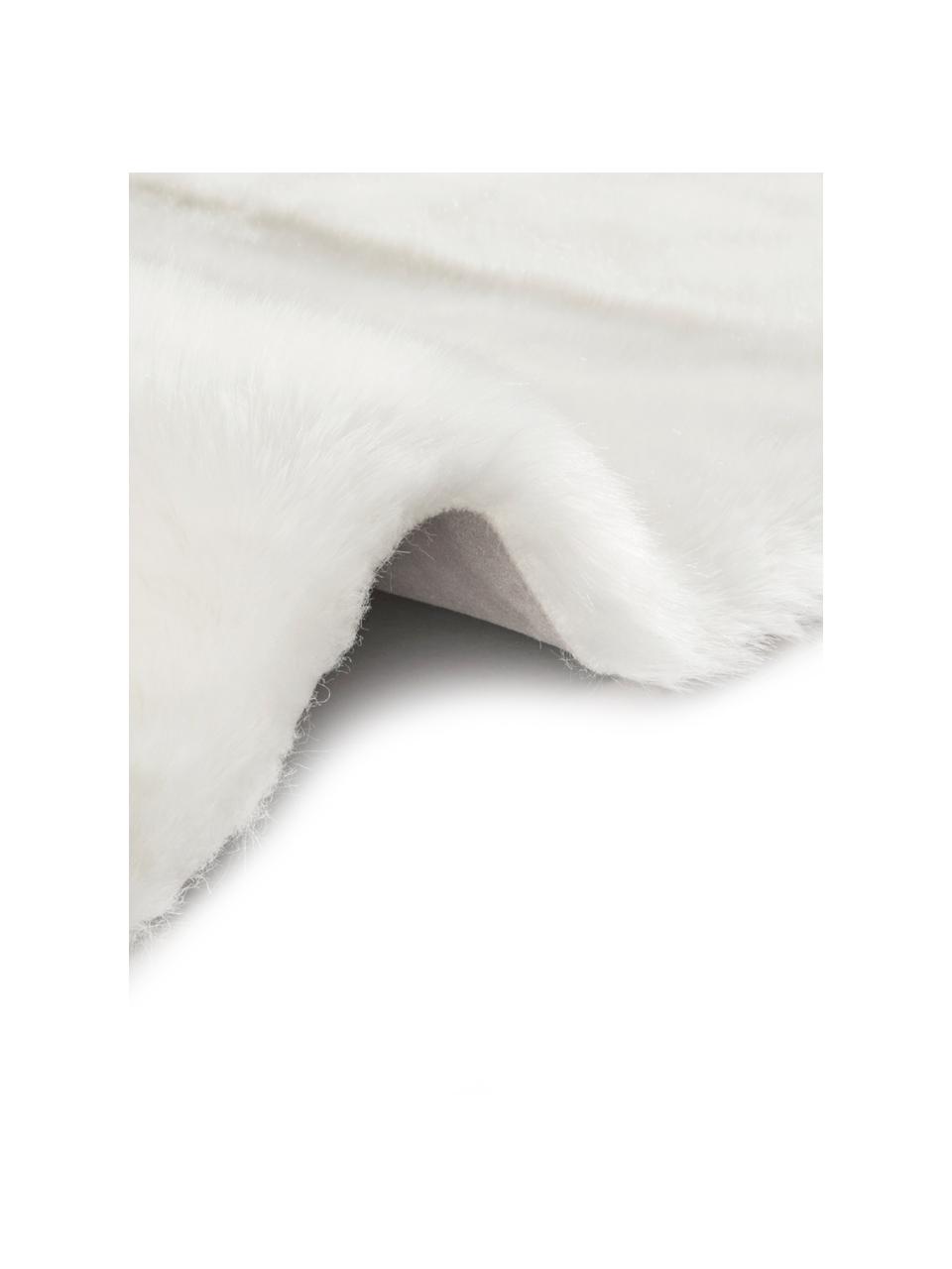 Tapis moelleux blanc en fourrure synthétique Superior, Blanc