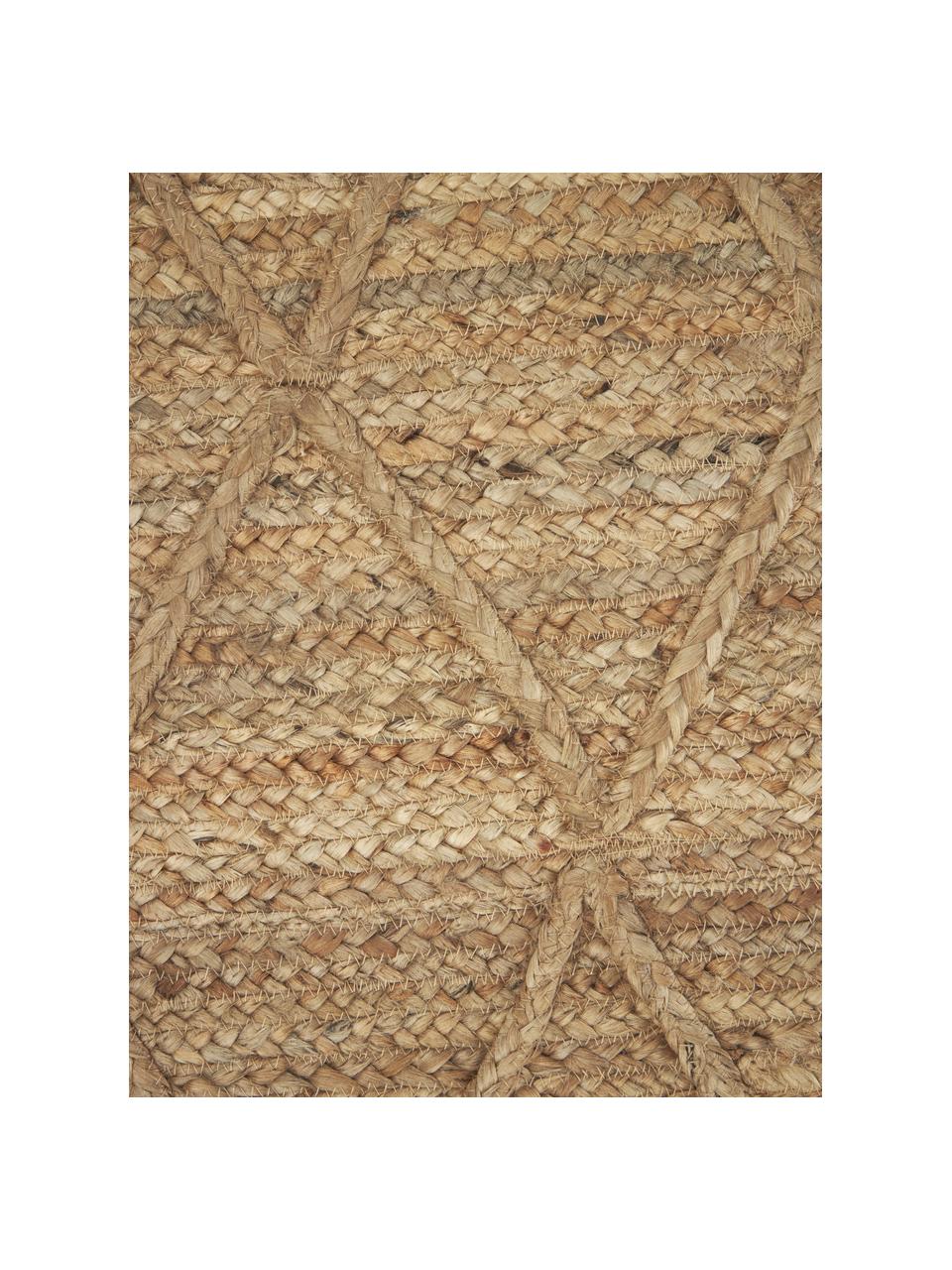 Handgemaakte jute deurmat Jason, 100% jute

Omdat het gevoel van jute vloerkleden een beetje ruw is, zijn ze minder geschikt voor direct contact met de huid., Beige, B 50 x L 80 cm