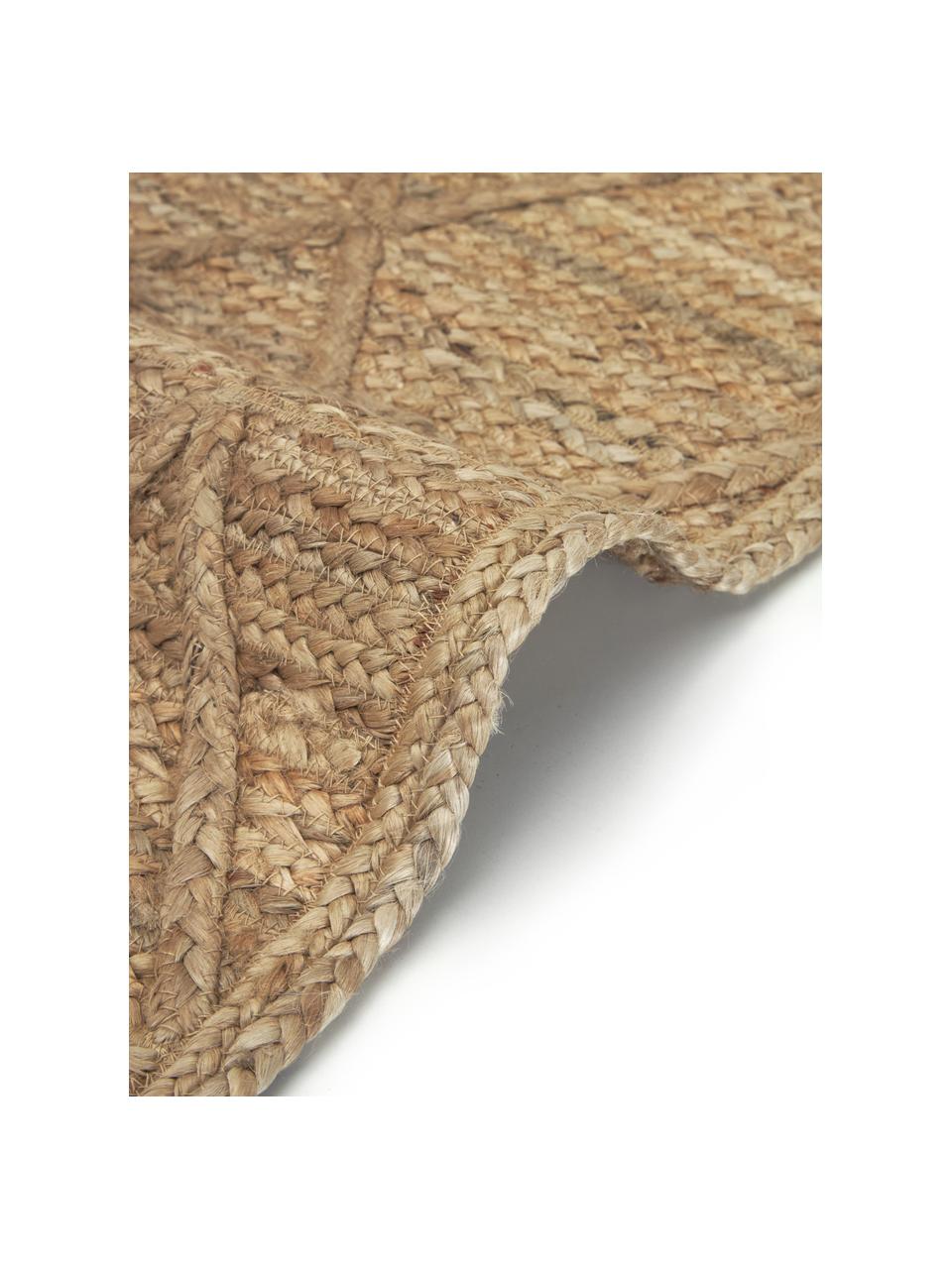 Tapis jute fait main Jason, 100 % jute

Le toucher des tapis en jute peut être rugueux, ils ne sont pas adaptés aux contacts directs avec la peau, Beige, larg. 50 x long. 80 cm