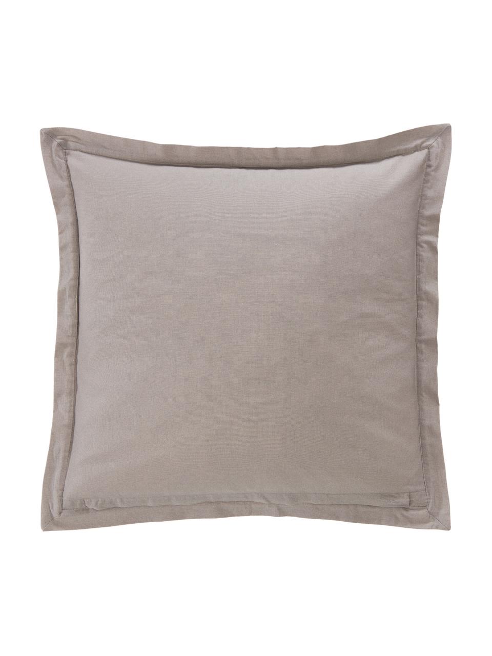 Kussenhoes Stripes in grijs, 100% katoen, Grijs, B 45 x L 45 cm