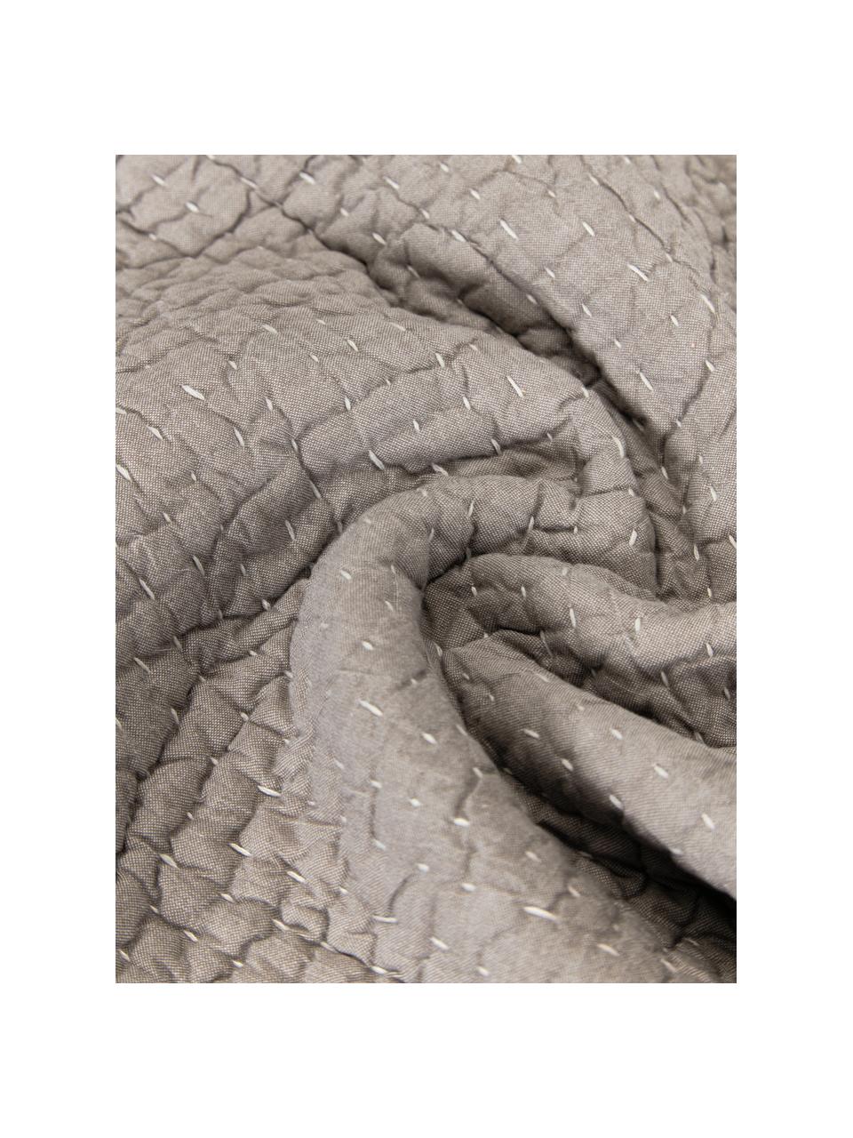 Kussenhoes Stripes in grijs, 100% katoen, Grijs, B 45 x L 45 cm