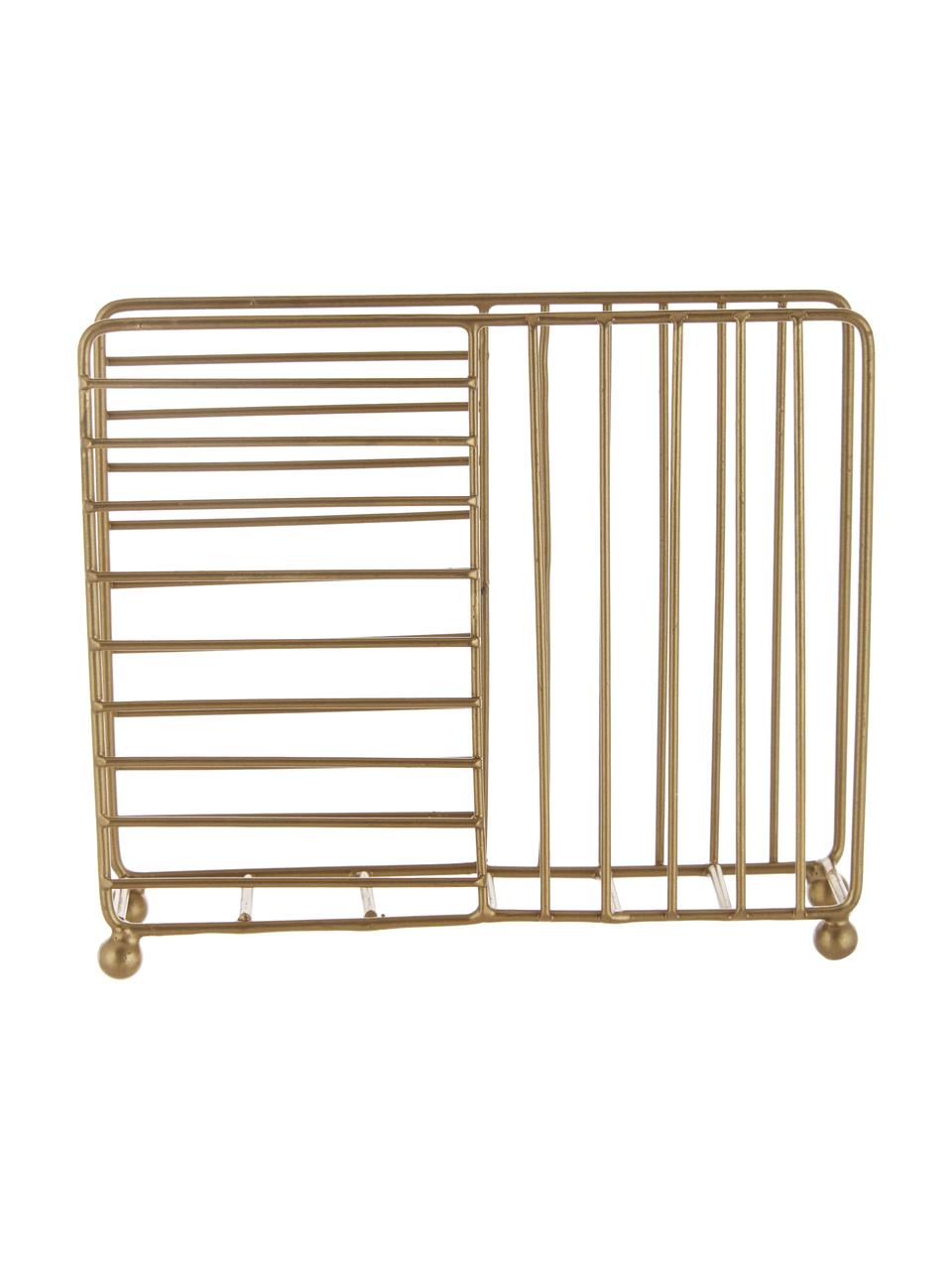 Farbe Ma/ße Gold 30 x 20x 21 cm Madam Stoltz Serviettenst/änder und Serviettenhalter aus Metall