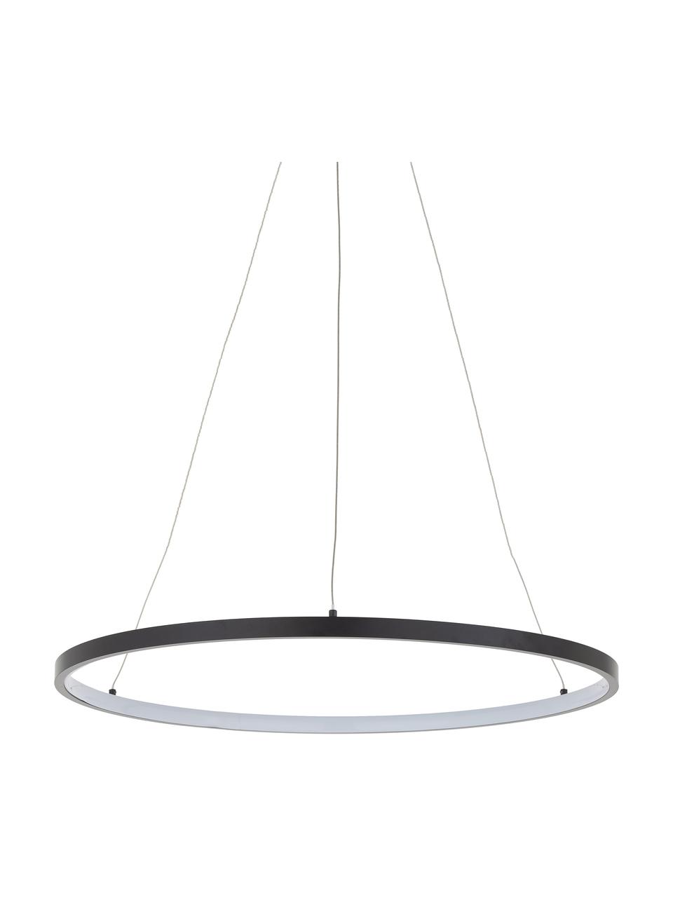 Lampa wisząca LED Jay, Osłona mocowania sufitowego: czarny, matowy
 klosz: czarny, matowy
 kabel: odcie, Ø 60 x W 150 cm