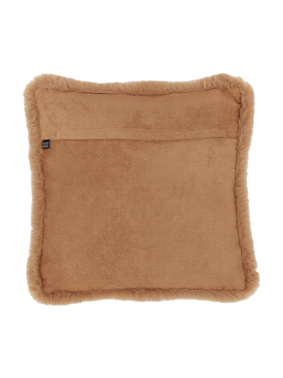 Housse de coussin 50x50 Whistler, Brun, beige, blanc, larg. 50 x long. 50 cm