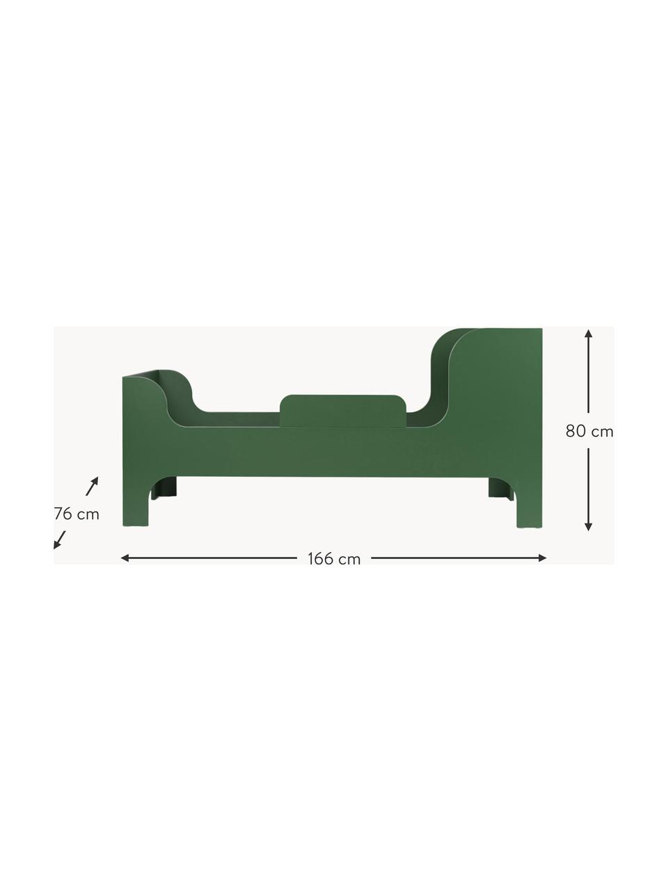 Kinderbett Sill, Mitteldichte Holzfaserplatte (MDF), lackiert

Dieses Produkt wird aus nachhaltig gewonnenem, FSC®-zertifiziertem Holz gefertigt., Dunkelgrün, B 70 x L 160 cm