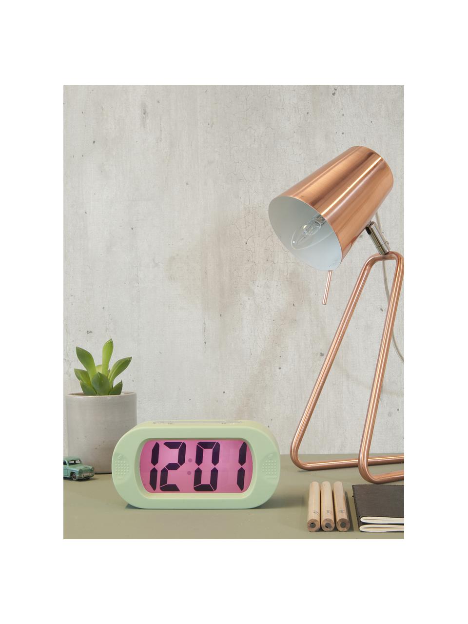 Lampe de bureau Zet, Tons cuivre, larg. 16 x haut. 35 cm