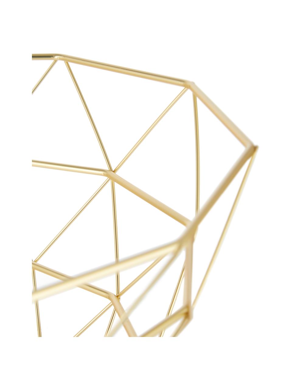 Cesta Diamond Cut, Ø 30 cm, Metal, Dorado, Ø 30 x Al 15 cm