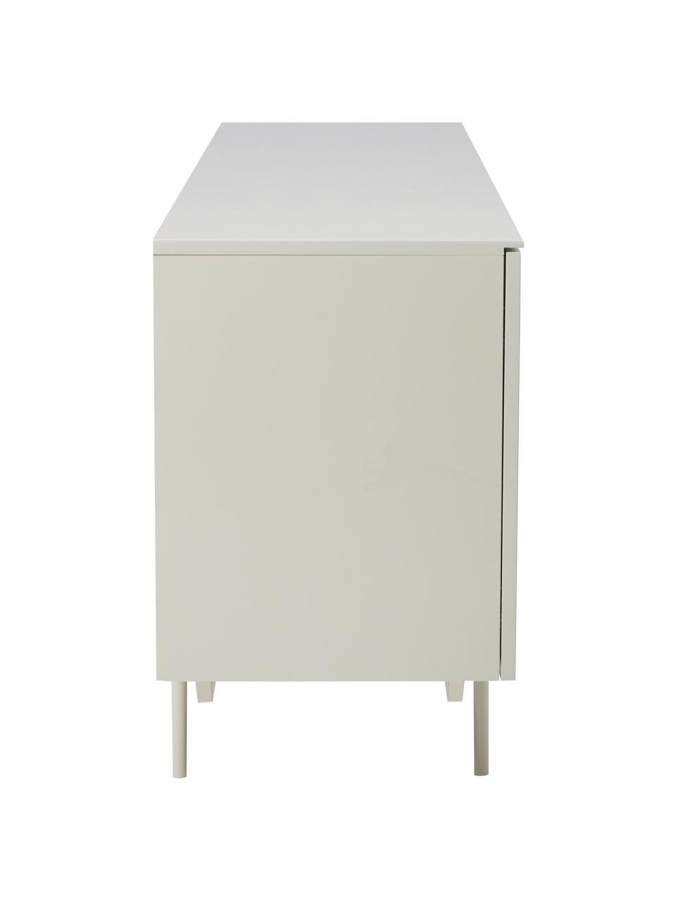 Enfilade avec portes Elyn, Bois de manguier foncé, larg. 200 x haut. 75 cm
