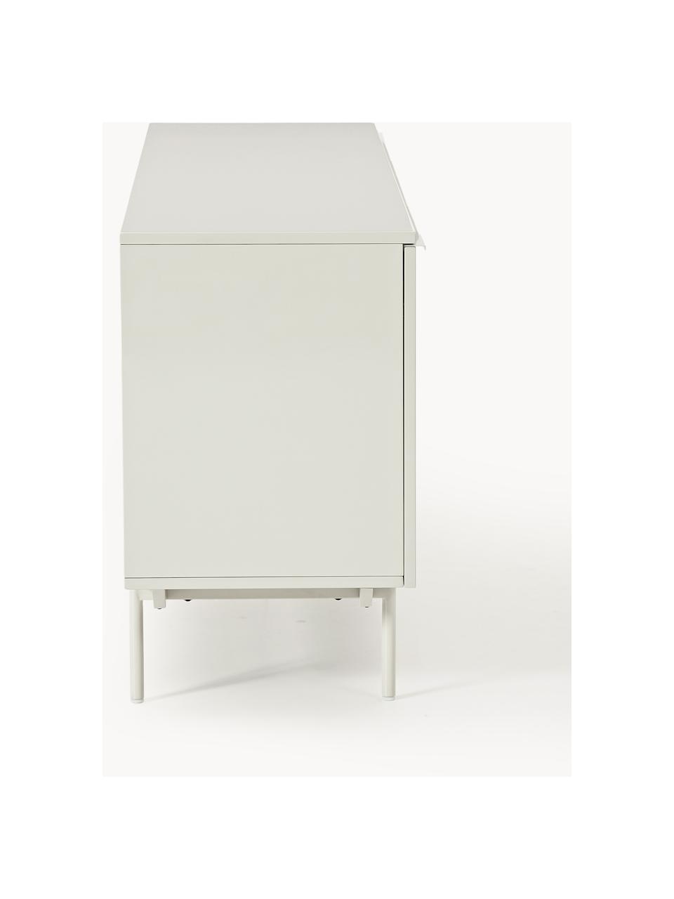 Enfilade en bois Elona, Beige clair, larg. 200 x haut. 75 cm