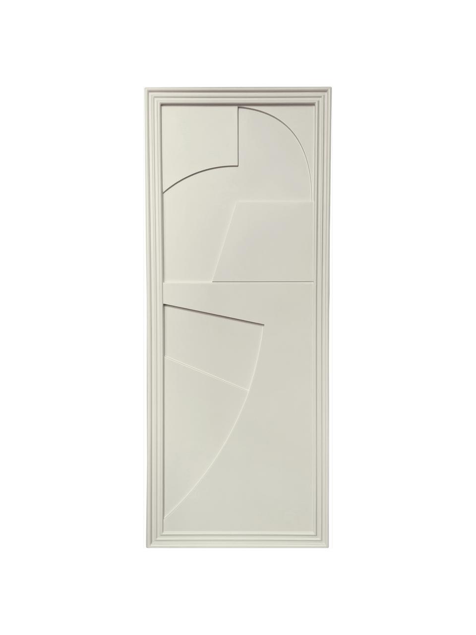 Decoración de pared artesanal Verto, Estructura: madera con acabado satina, Tablero: fibra de densidad media (, Beige, An 45 x Al 115 cm