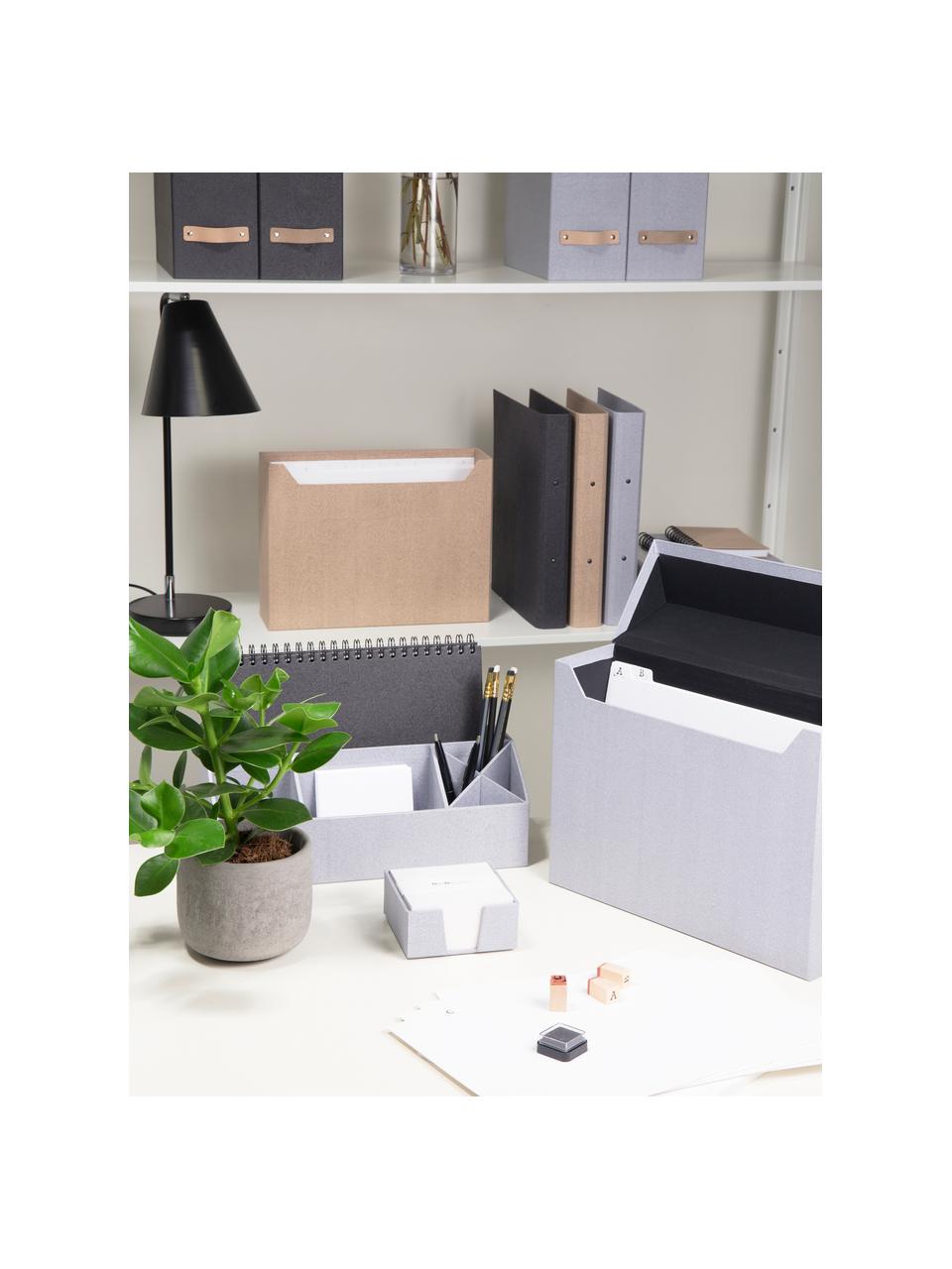 Büro-Organizer Elisa, Fester, laminierter Karton, Weiss, B 33 x H 13 cm