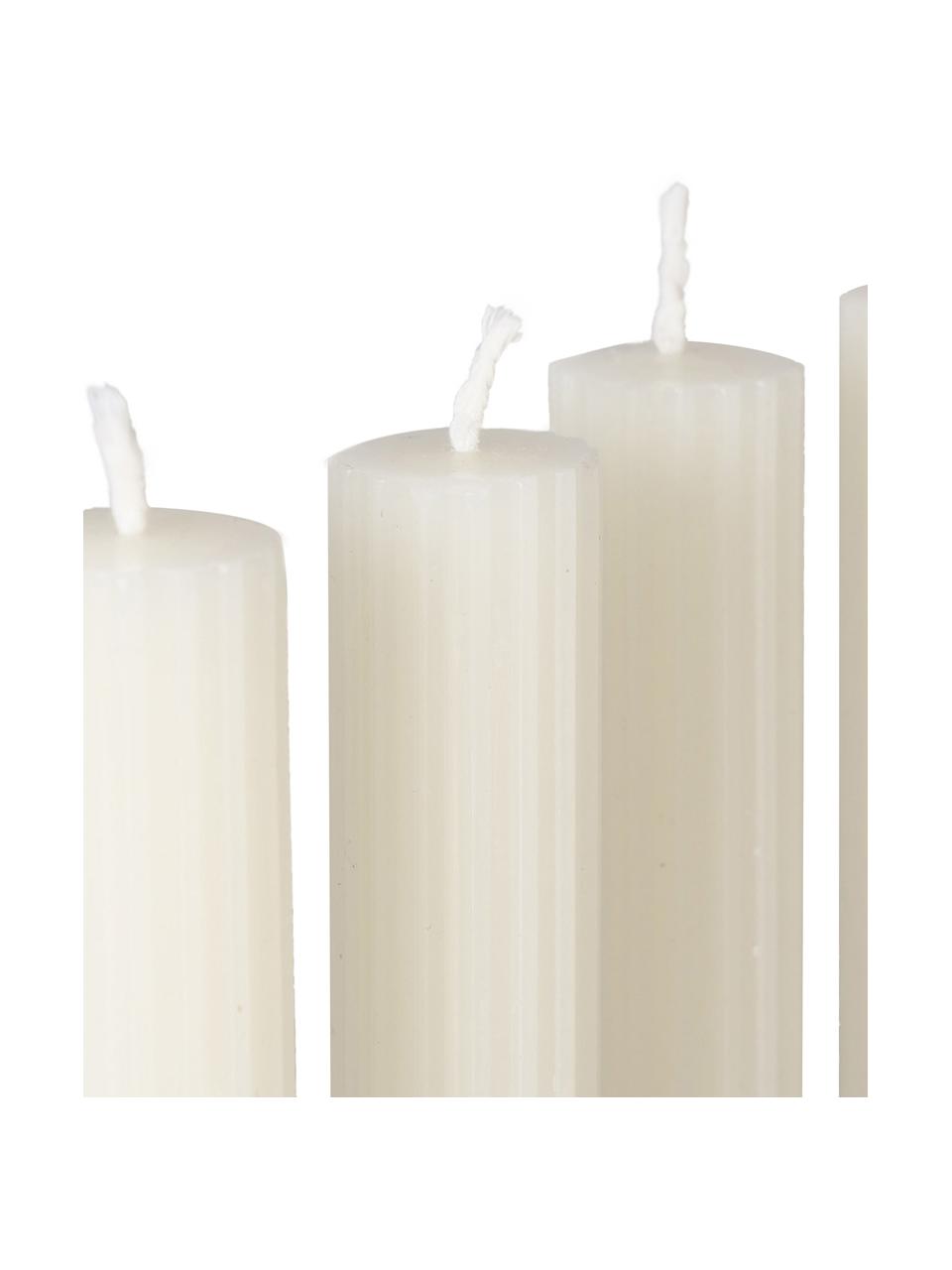 Chandelles de cire Classic, 4 pièces, Cire, Blanc cassé, Ø 3 x haut. 26 cm