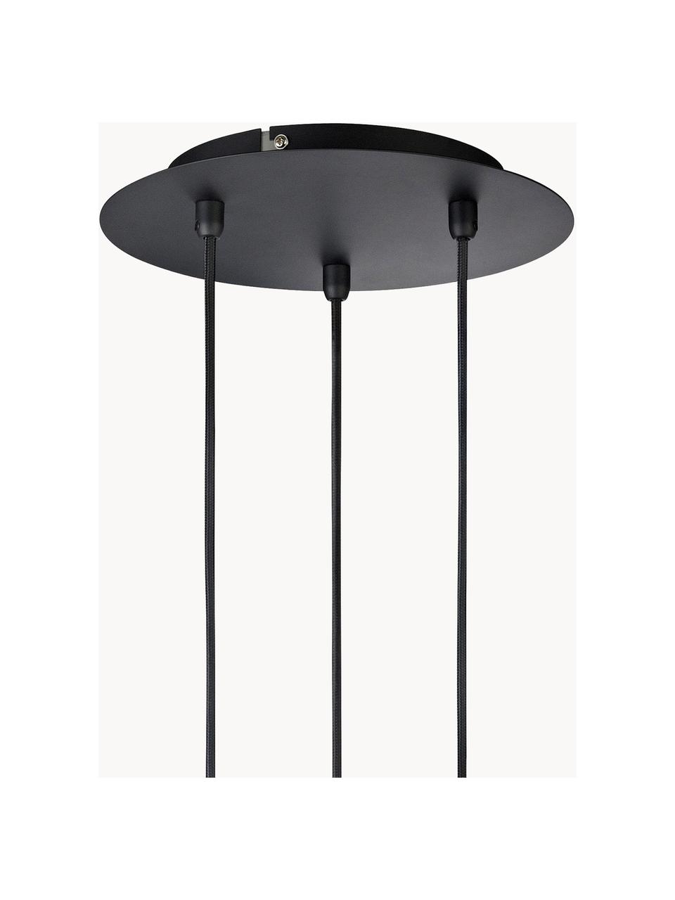 Kleine cluster hanglamp Sky, Zwart, Ø 25 cm