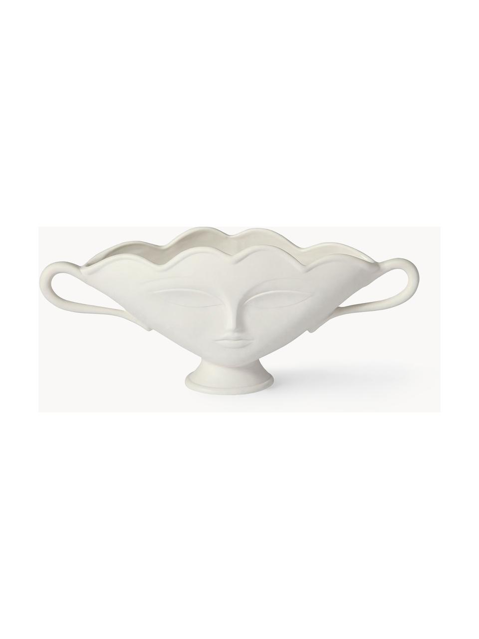 Misa dekoracyjna Giuliette, Porcelana, Biały, S 39 x W 17 cm