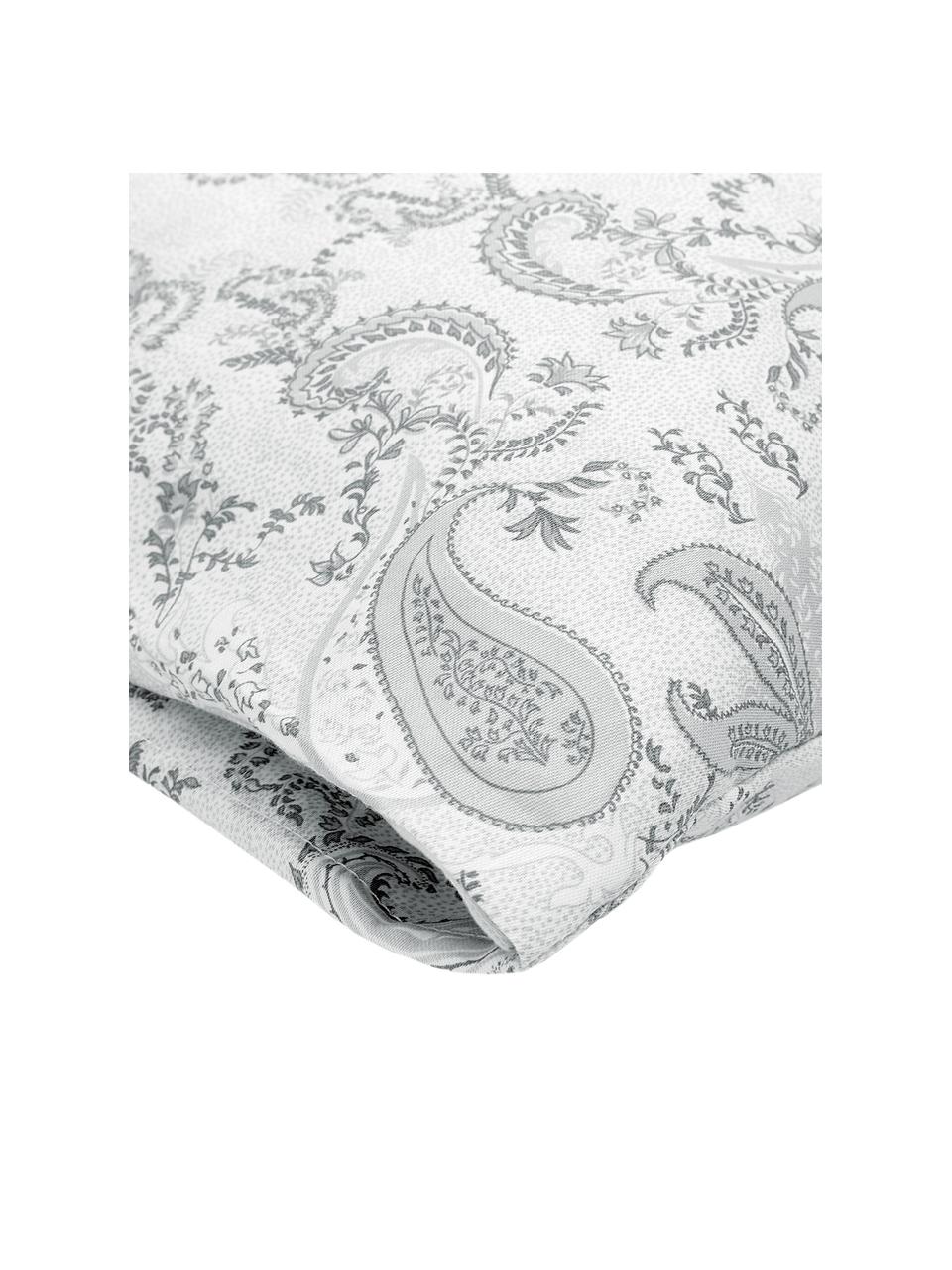 Baumwollsatin-Kopfkissenbezüge Grantham mit Paisley-Muster, 2 Stück, Webart: Satin Fadendichte 200 TC,, Hellgrau, B 40 x L 80 cm