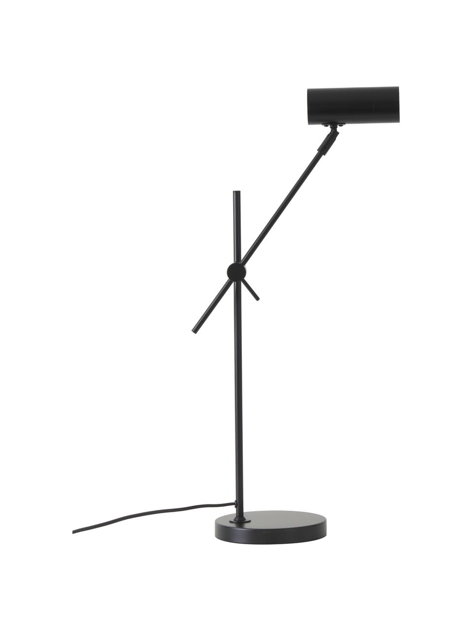 Lampa biurkowa Cassandra, Czarny, matowy, G 47 x W 55 cm