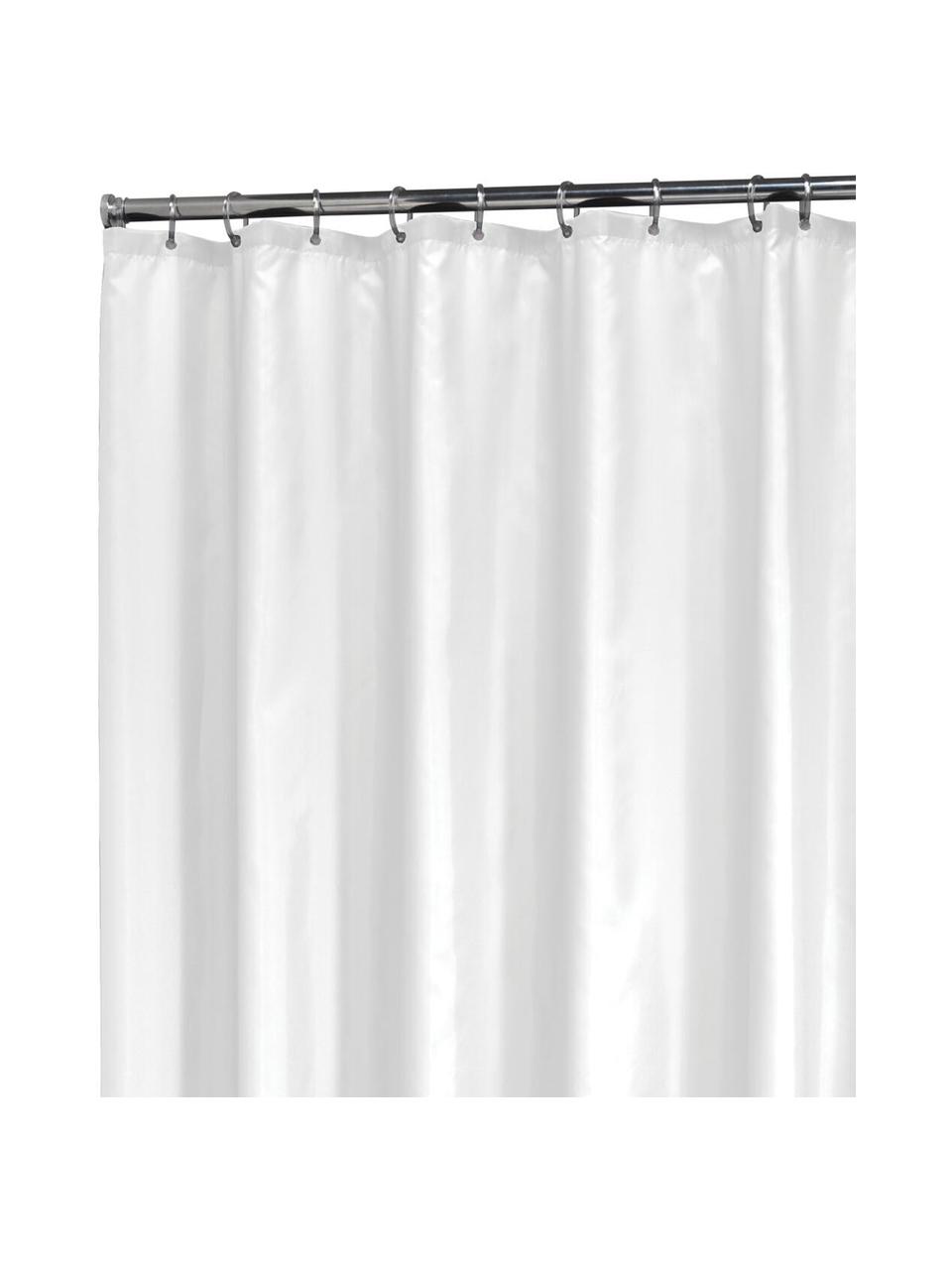 Rideau de douche blanc Granada, 100 % polyester, Blanc, larg. 180 x long. 200 cm