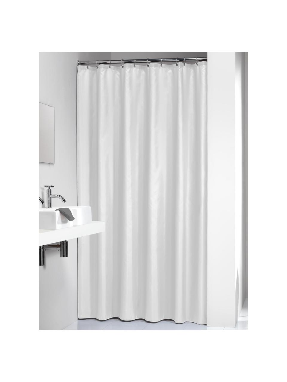 Tenda da doccia bianca Granada, Materiale sintetico (PEVA), impermeabile, Bianco, Larg. 180 x Lung. 200 cm