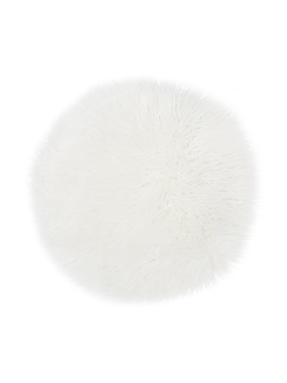 white fur chaise