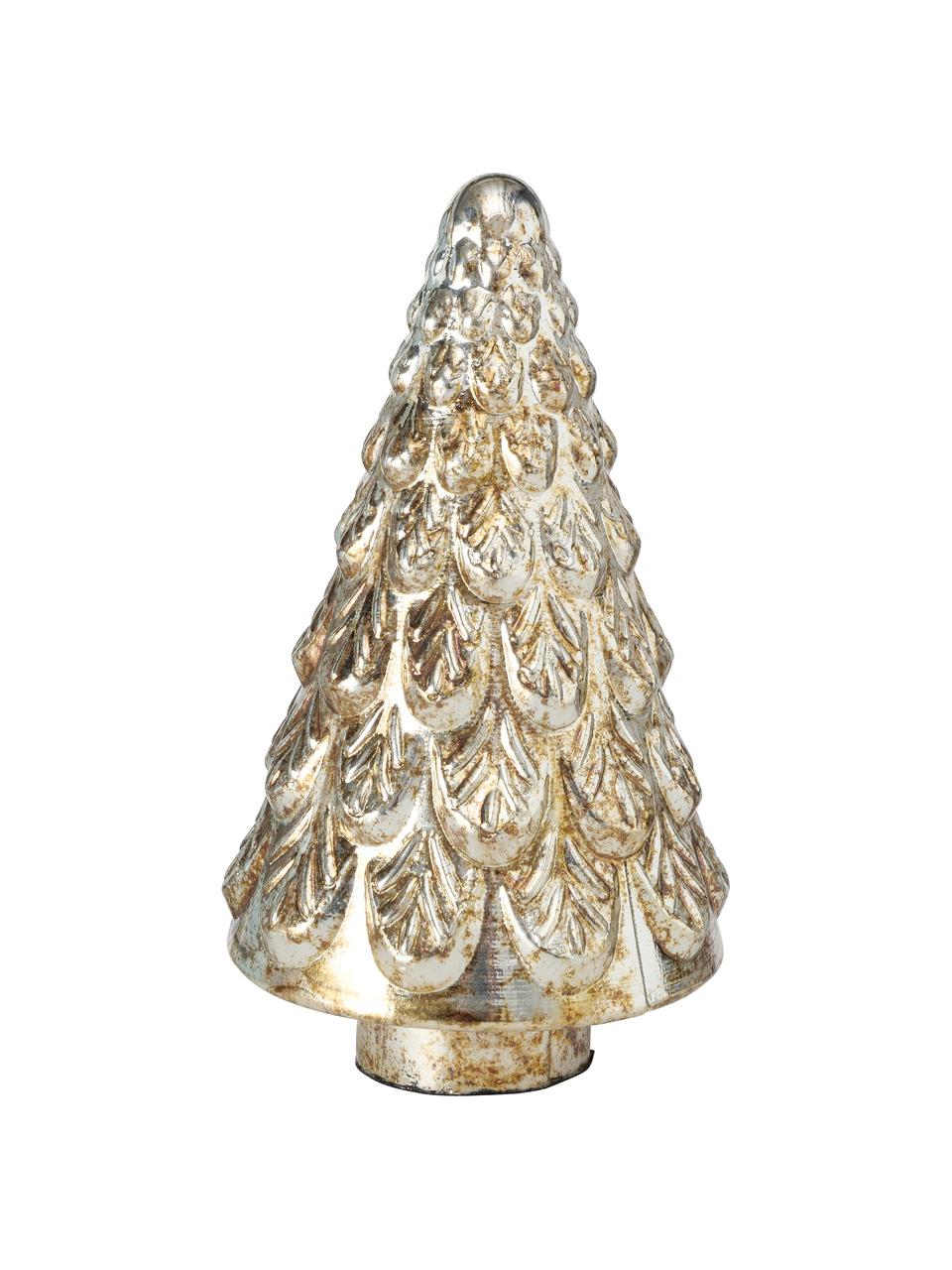 Albero decorativo dorato Chivasso, Vetro, Dorato, Ø 11 x Alt. 20 cm