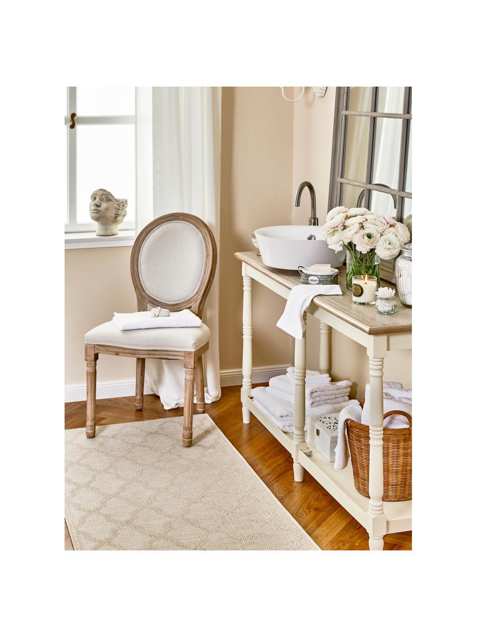 In- & outdoor loper Heaven in geknoopte macramé-look, Beige, B 75 x L 200 cm