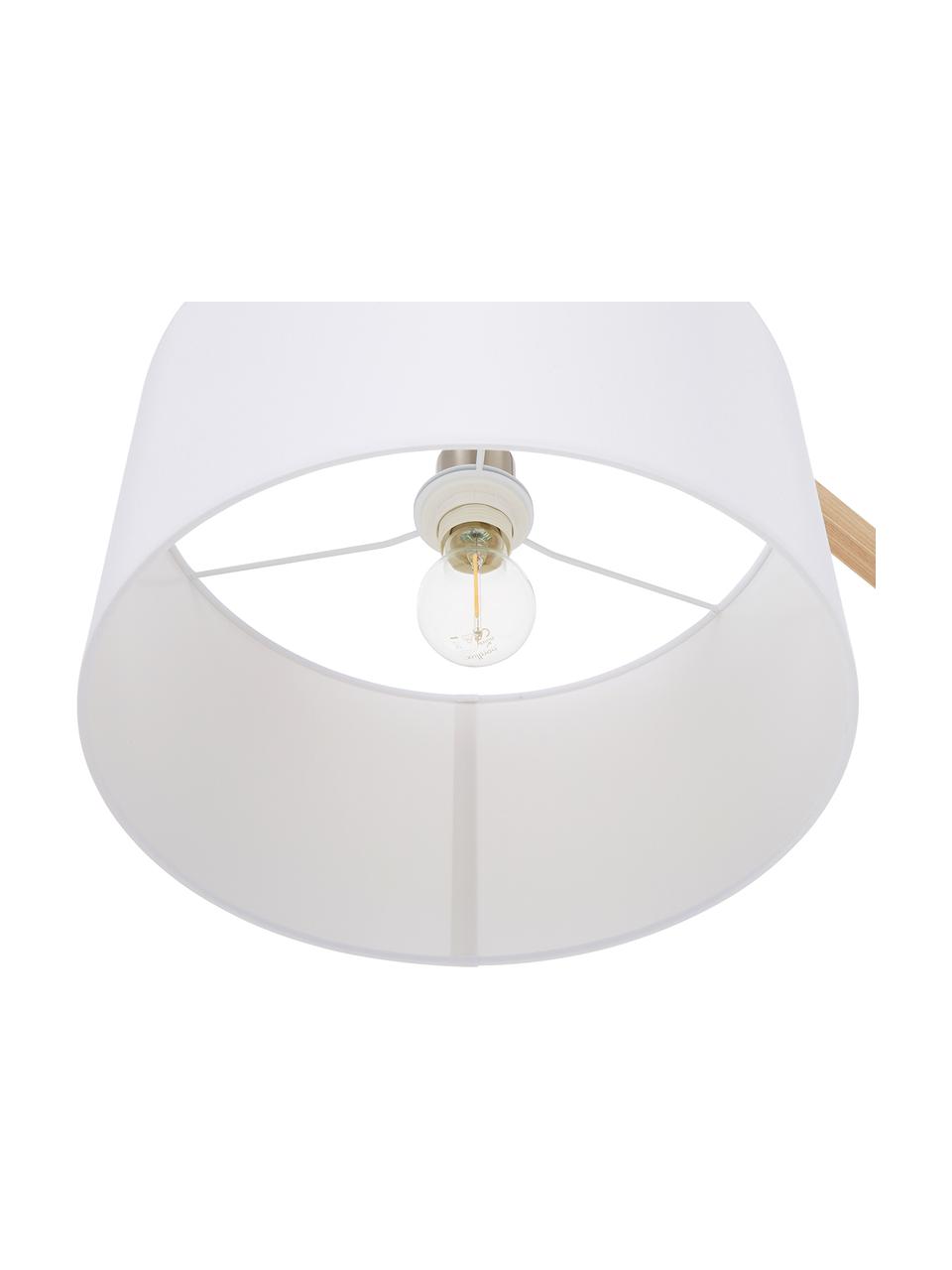Lampa do czytania w stylu scandi Woody, Biały, jasny brązowy, S 81 x W 166 cm