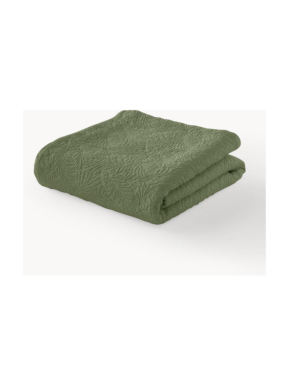 Colcha de algodón texturizada Panra, 100% algodón 

El material utilizado para este producto ha sido probado contra sustancias nocivas y está certificado según el STANDARD 100 por OEKO-TEX®, CITEVE, 5763CIT., Verde oliva, An 230 x L 250 cm