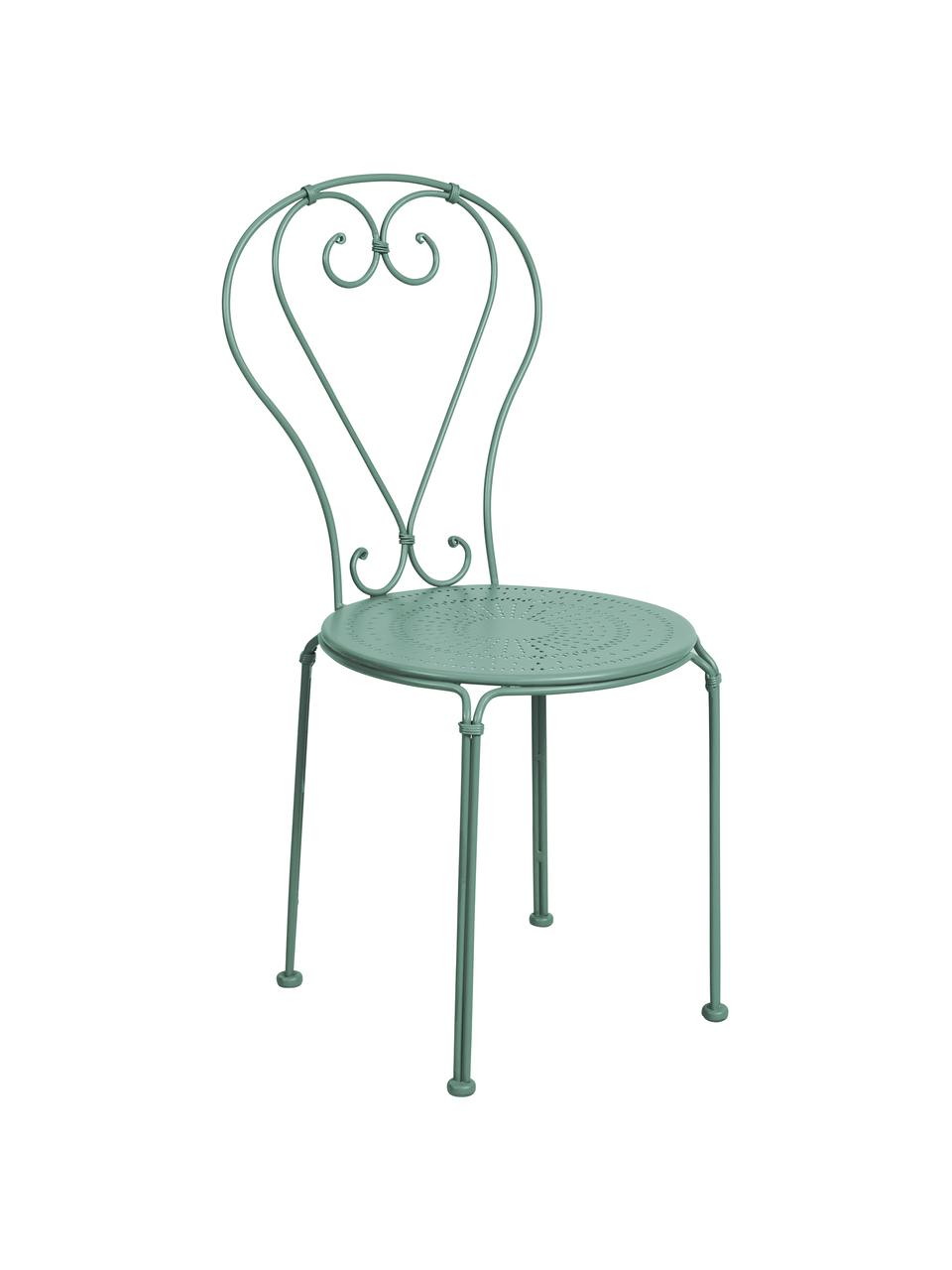 Chaise de jardin en métal Century, Vert sauge