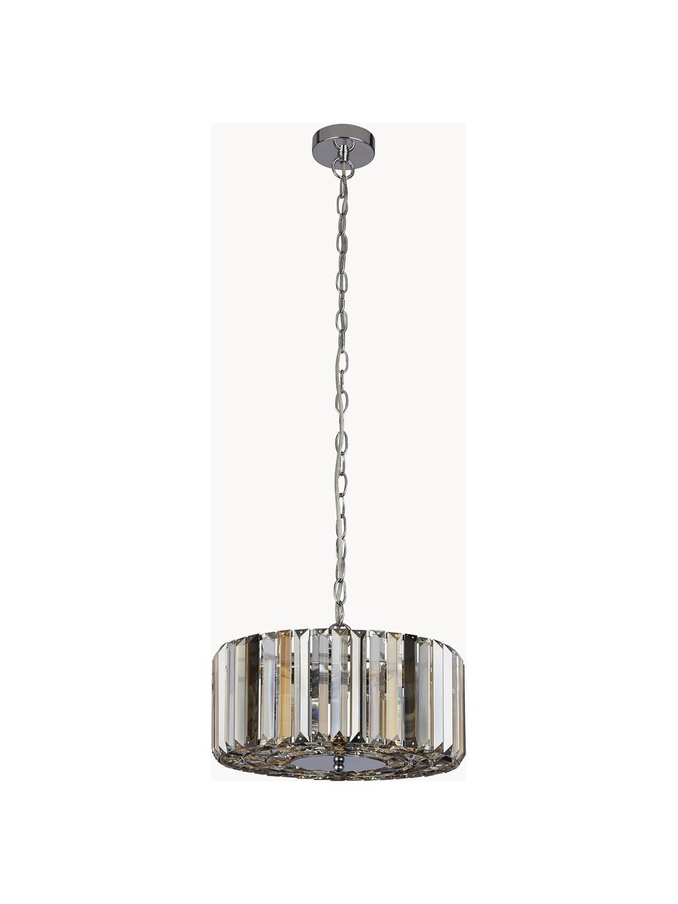 Lampa wisząca ze szkła Crystals, Odcienie złotego, odcienie srebrnego, transparentny, Ø 35 x W 15 cm