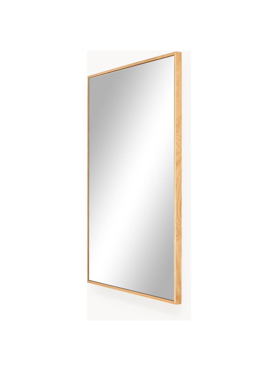 Eckiger Wandspiegel Avery mit Eichenholzrahmen, Rahmen: Eichenholz, Spiegelfläche: Spiegelglas Dieses Produk, Eichenholz, B 50 x H 70 cm